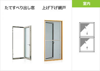上げ下げ網戸
